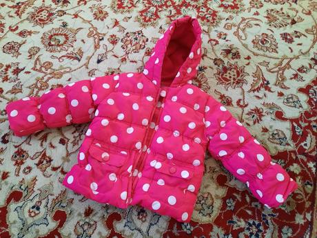 Zimní puntíkatá bunda, f&f,86