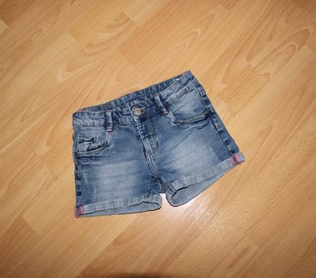 Riflové, džínové kraťasy, takko,140