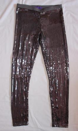 Ad288. šedé flitrované legíny 10 let, marks & spencer,140