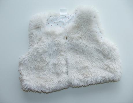 M248 chlupatá dívčí vesta vel. 74, h&m,74