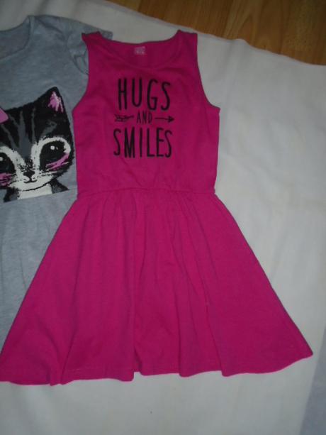 Šaty letní růžové 134/140, 134