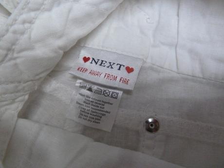 Lněné lacláčové kraťasy. bez vad, next,122