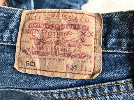 Dámské vintage džíny levis 501 vel.36,s   w27 l32, levis,s