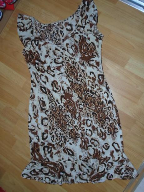 Šaty letní zvířecí vzor vel 38/40, 38 / 40