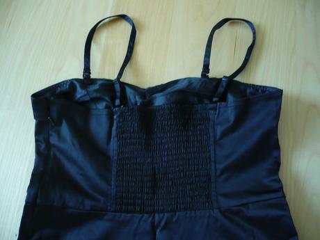 Krátké černé šaty na ramínka, bonprix,38