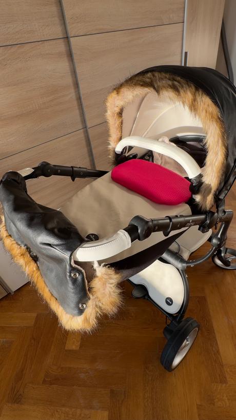 Kočárek mima xari 3g se zimní výbavou a firstbike, mima,mima xari