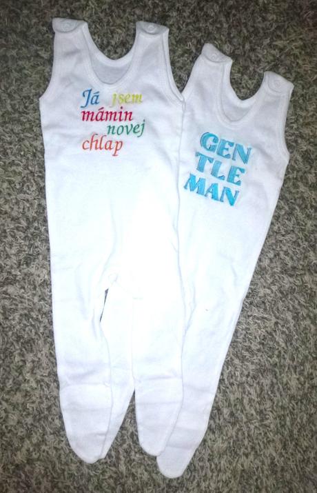 Dvoje origo dupačky - kluk vel.68-74, 68 / 74