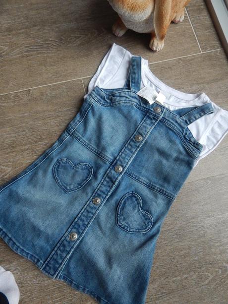 Riflova saty, h&m,98