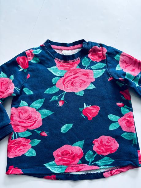 Mikina s květy - v.92, h&m,92