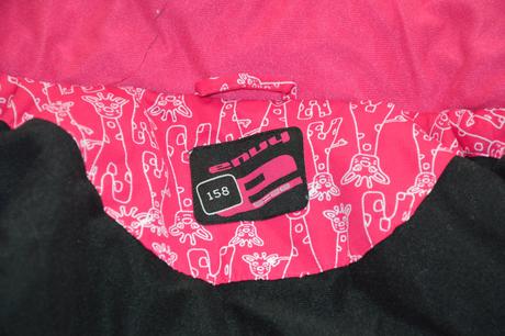 Lyžařská dívčí zimní bunda nepromokavá, envy,158