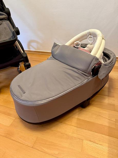 Cybex priam rose gold manhattan grey 3v1 + korba, cybex,cybex priam 3