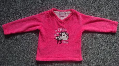 Fleesová mikina kravička, vel. 110, primark,110