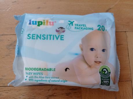 Vlhčené ubrousky lidl lupilu sensitive - 3x,