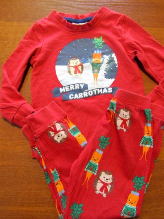 Vánoční bavlněné pyžamo vel 86-92, 92