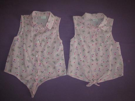 2x blúzka , f&f, 122, kvítek, 122