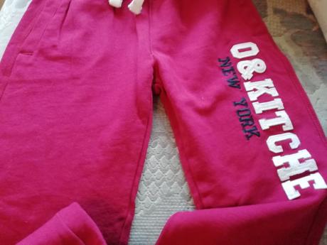 Hezké bavlněné tepláky 116-122-nové, 122