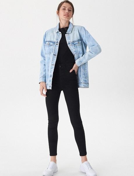 Džínová bunda nasa house oversized vel. m, house,m