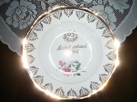 Retro talíř hluboký,