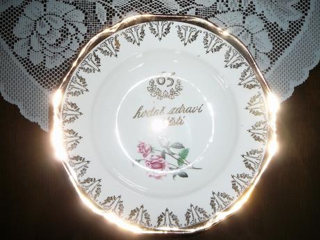 Retro talíř hluboký, 