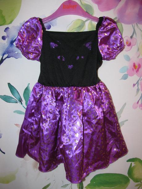 Karnevalový kostým-fialové šatičky kočička,