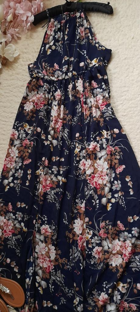 Shein květinové dlouhé šaty, l