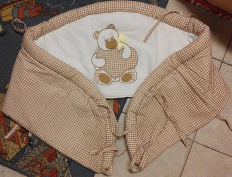 Mantinel do postýlky - hnědý, 60,120