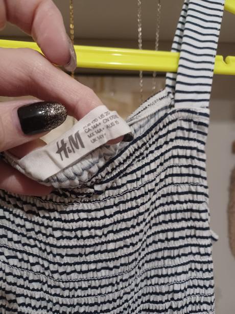 Letní pruhovaný overal h&m 170 / xs, h&m,170