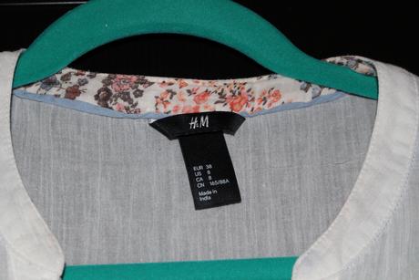 Lehká košile - tříčtvrteční rukávy, h&m,38