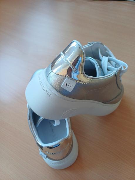 Stříbrné tenisky armani vel. 38, armani,38