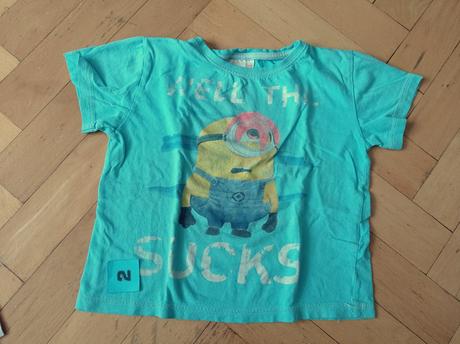 Triko krátký rukáv mimoni 98/104, 98