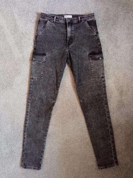Džíny, skinny, h&m,164