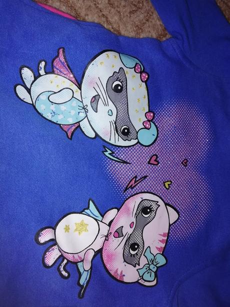 Hezká mikinka s kočičkama pěkný stav 104, c&a,104