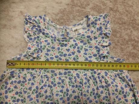Květované šaty, h&m,92
