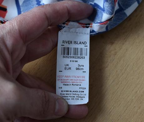 Šaty vel. 3 roky, river island,98