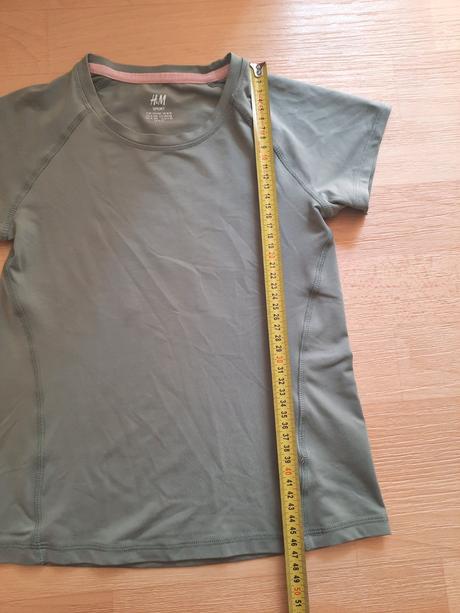 Tričko s kr. rukávem khaki hm sport, h&m,134