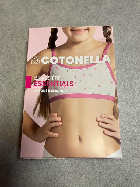 Dívčí podprsenka cotonella velikost 12 let - 6 ks, 146