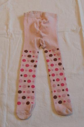 E170 dívčí punčocháče puntíky vel. 92, primark,92