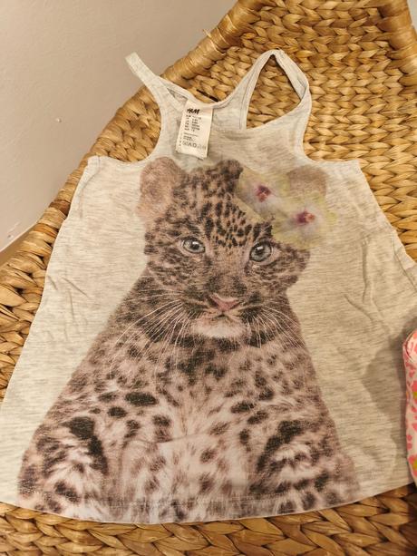 Leopardí pyžamo h&m 122/128, h&m,128
