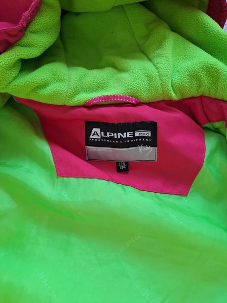 Lyžařská bunda alpine pro 128/134 ptx membrána, alpine pro,128