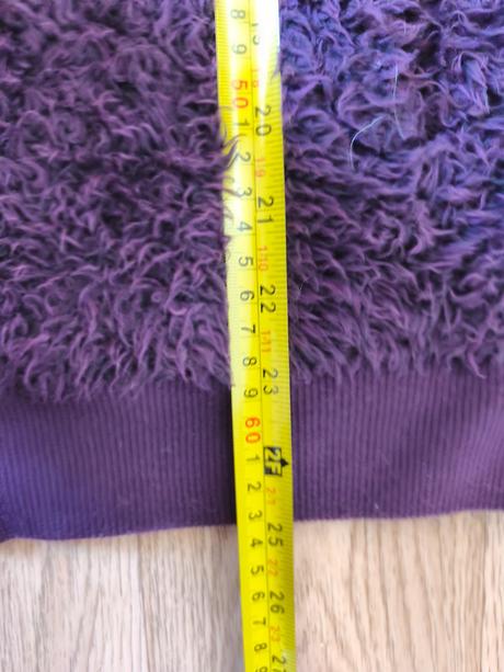 Plyšová mikina bunda chlupatka 158/164, c&a,164