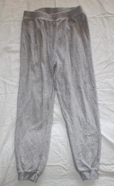 Vb227. sametové šedé tepláky 11-12 let, next,152