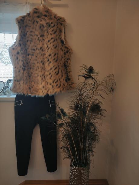 Leopardí vesta-xl,zdarma podzimní boty,džegíny, xl