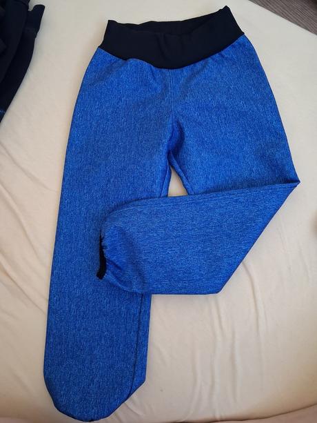 Jarní softshellové kalhoty, džínový vzhled, 92