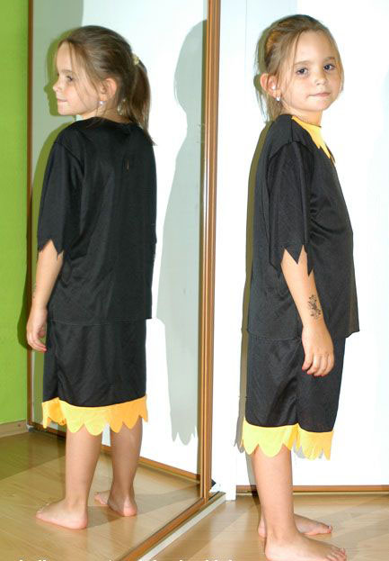 Karnevalový kostým / maska kytička či čarodějnice,