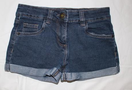 Op631. riflové kraťasy 7-8 let, denim co,128