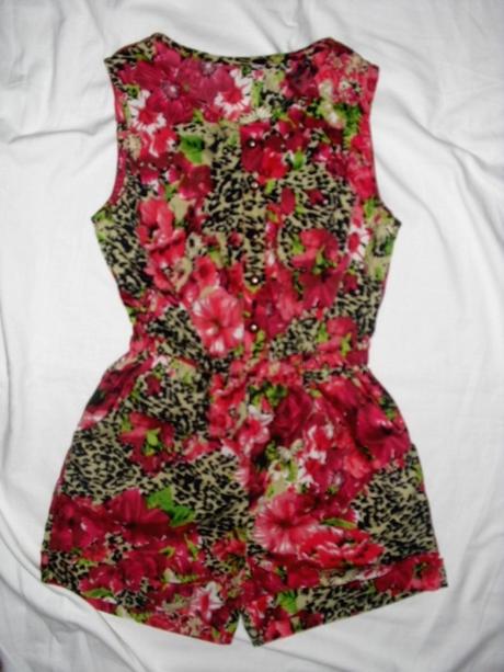 Luxusní letní overal s květy, 122