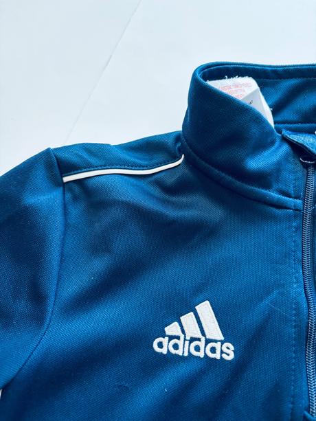 K3/ mikina modrá adidas - v.cca 7/8 let, adidas,128