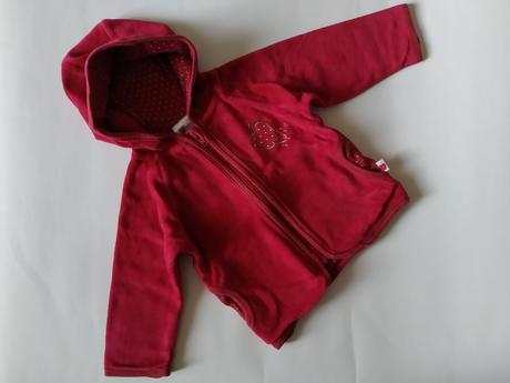 Mikinka jablíčko - velurová 74/80, gmini,74