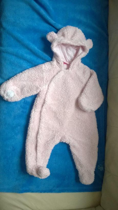 Chlupatý overal / kombinéza podšitý bavlnou, pumpkin patch,62