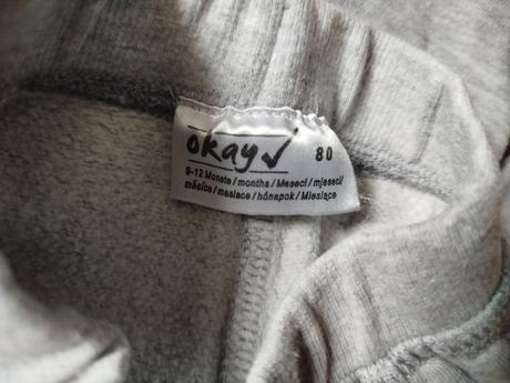 Tepláčky zn. okay vel.80, okay,80